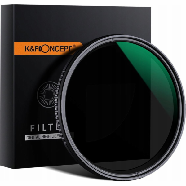 K&F filtr nd filtr 72mm Nastavitelný šedý fader nd8 -nd2000 kf () - 101384