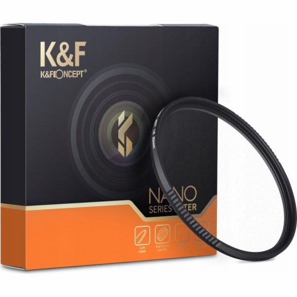 K&F difúzní filtr filtr HD Black Mist 1/8 K&F 72mm 72 mm