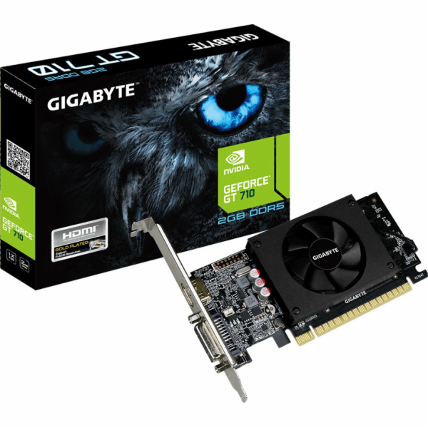 Grafická karta Gigabyte Geforce GT 710 2GB GDDR5 (GV-N710D5-2GL)