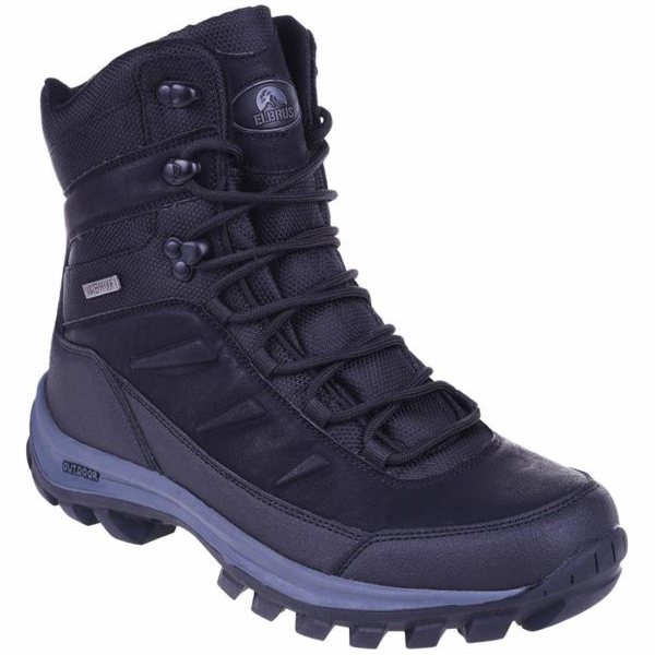 Pánské trekkingové boty Elbrus Men's Spike Mid WP Black/Dark Grey Shoes 41
