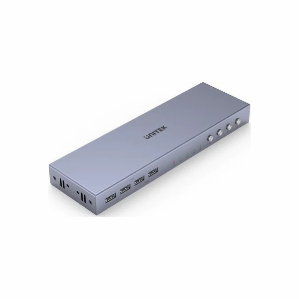 Spínač Unitek Unitek Switch KVM 4K HDMI 2.0 4-in 1-out +USB