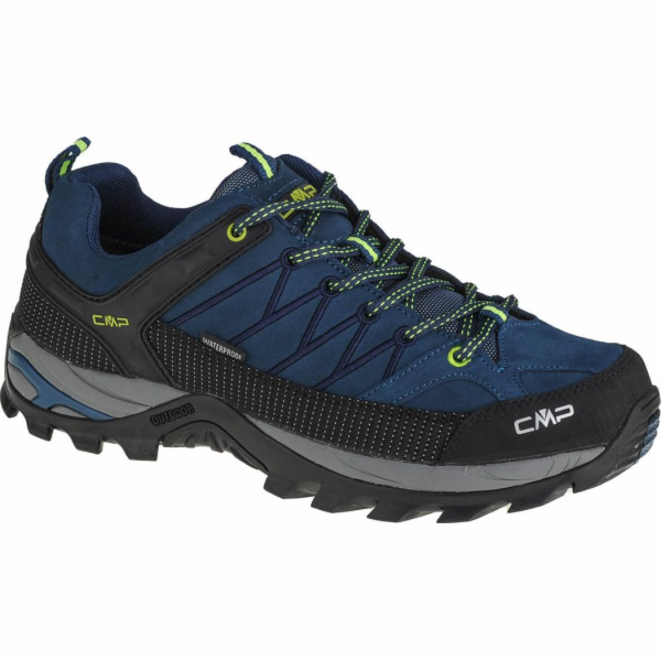 Pánské trekkingové boty CMP Rigel Low Trekking Shoe WP Blue Ink/Yellow Fluor. 41 (3Q13247-08MF)