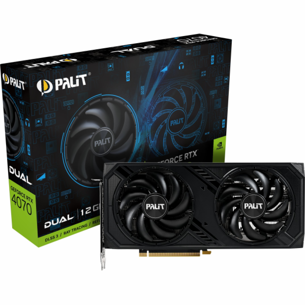 GeForce RTX 4070 DUAL 12 GB GDDR6X 192BIT 3DP Grafická karta