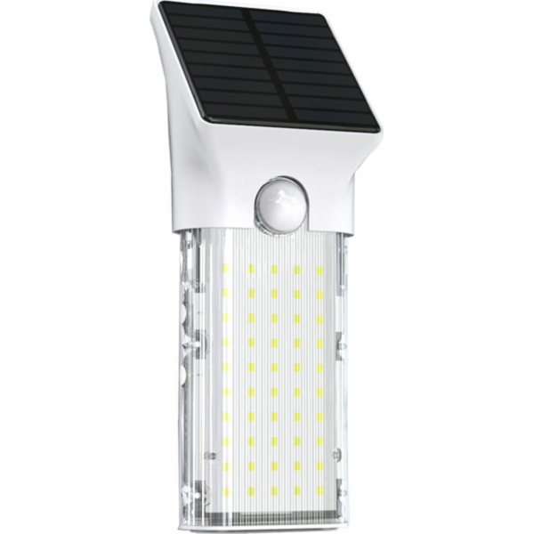Powerneed Solar Baktericidní UV lampa 1000lm se snímačem pohybu 3in1 - nástěnná lampa, baterka a neutralizace virů, 1W solární panel 1W