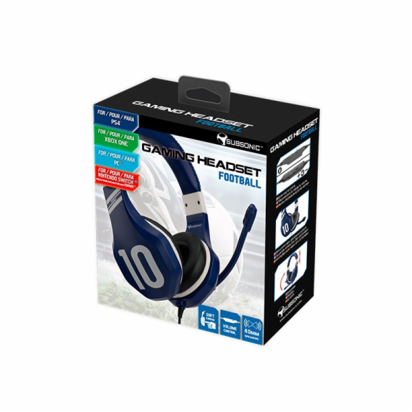 Subsonic Gaming Headset Football Blue