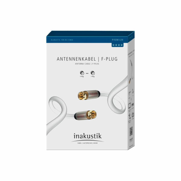 in-akustik Premium HDTV Antenna Cable F-Plug 100dB white 1,5m