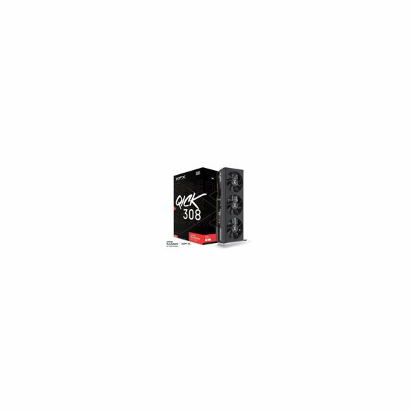 XFX Radeon RX 7600 SPEEDSTER QICK 308 Black Edition 8GB GDDR6 RX-76PQICKBY XFX SPEEDSTER QICK308 RADEON RX7600 BLACK 8GB GDDR6 HDMI 3xDP, AMD RDNA™ 2