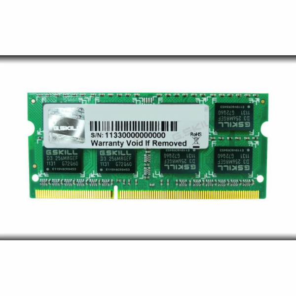 Paměť notebooku SODIMM DDR3 8GB 1333MHz CL9 1,5 V
