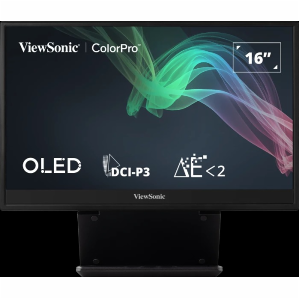 ViewSonic VP16-OLED - přenosný mon./15,6"/OLED/16:9/ 1920x1080/60Hz/1ms/ 400cd/m2/microHDMI/2xUSB-C/stojan/ repro