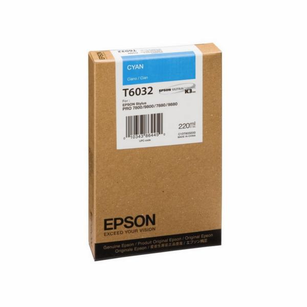 EPSON ink bar Stylus Pro 7800/7880/9800/9880 - cyan (220ml)