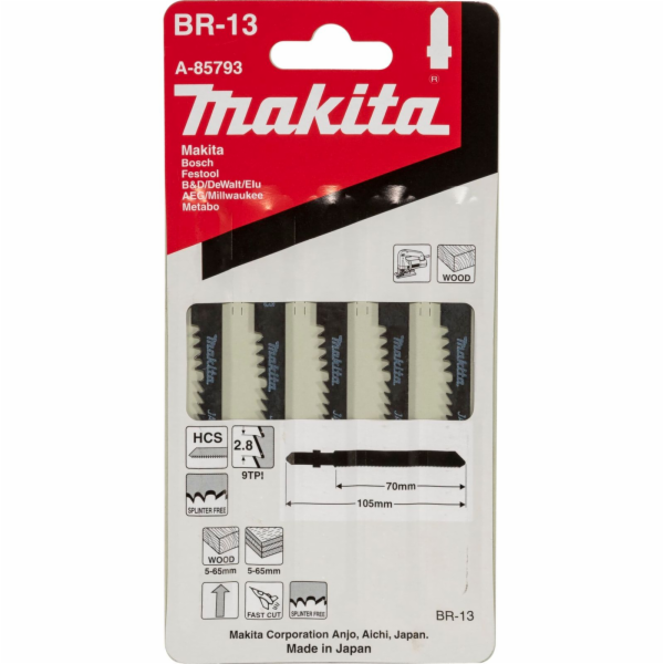 Makita A-85793 Jigsaw Blade BR-13