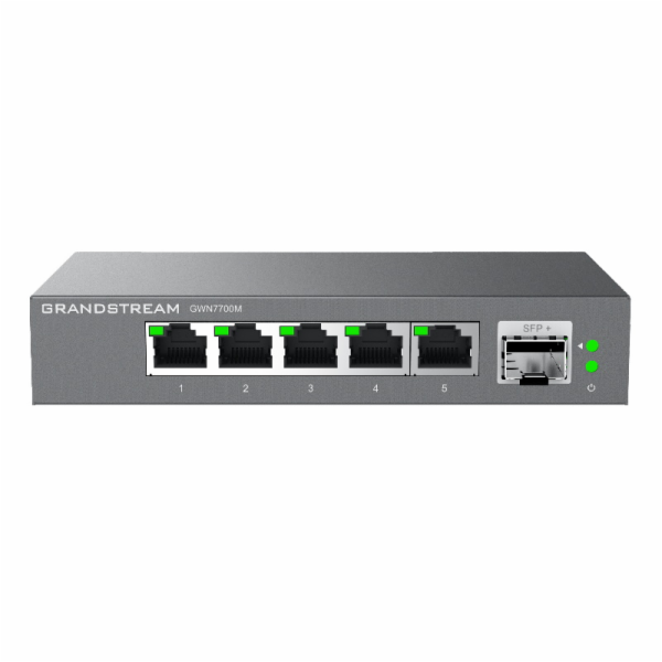 Grandstream GWN7700M Grandstream GWN7700M Unmanaged Network Switch 5 2,5Gb portů / 1 SFP+