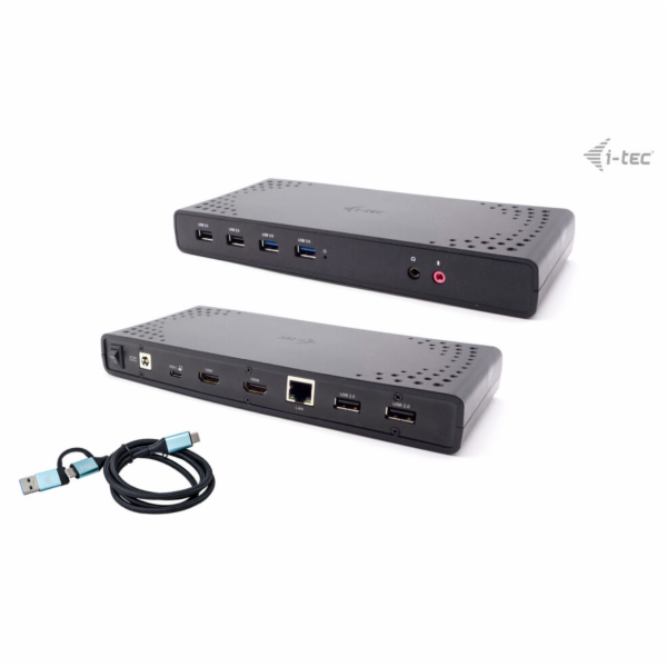 i-tec USB 3.0/USB-C/Thunderbolt, 2x HDMI Docking Station, PD 100W