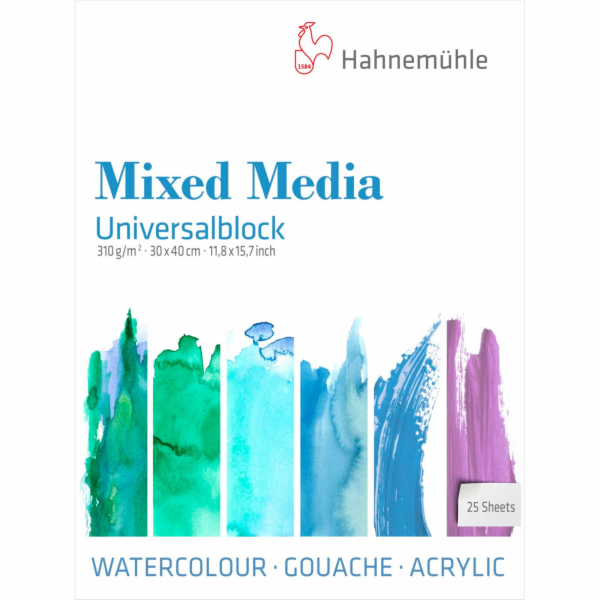 Hahnemühle Mixed Media Universal Pad 25 sheets 30x40 cm 310 g
