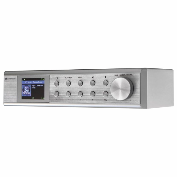 Soundmaster IR1500SI kuchyňské rádio DAB+/ FM/ BT/ 2"LCD/ Wi-Fi/ Stříbrné