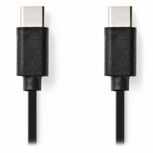 NEDIS kabel USB 2.0/ zástrčka USB-C - zástrčka USB-C/ černý/ bulk/ 1m