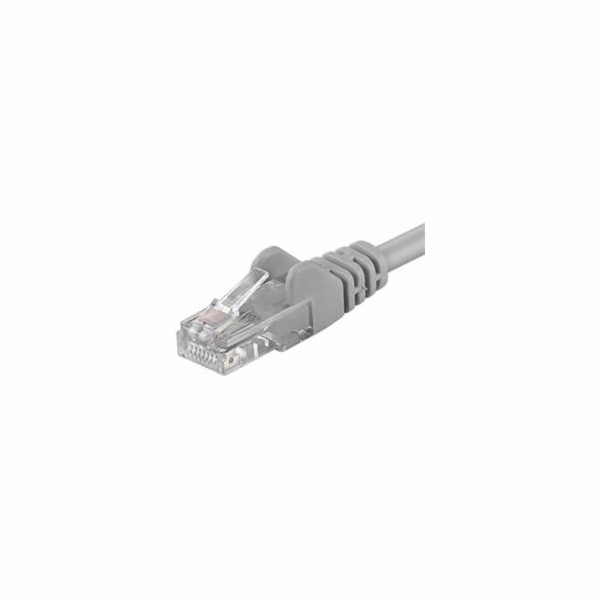 PREMIUMCORD Patch kabel UTP RJ45-RJ45 CAT5e 5m šedá