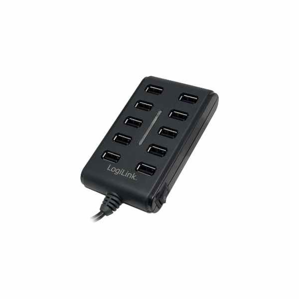 LogiLink 10portový USB 2.0 HUB s vypínačem ON/OFF UA0125