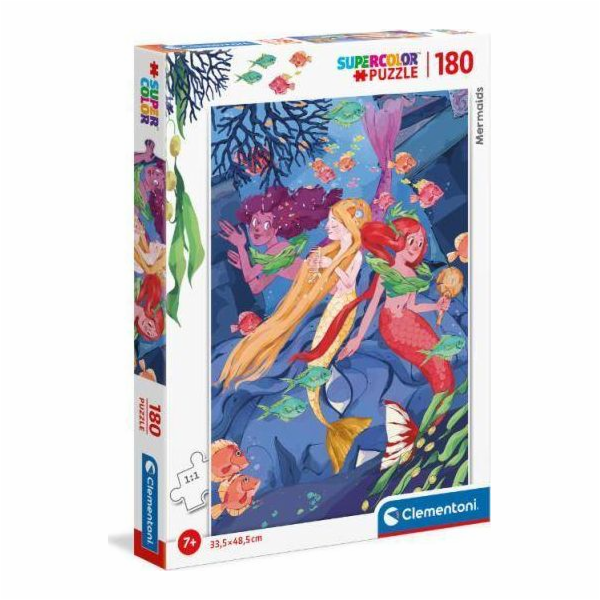 Clementoni Puzzle 180 super barevných mořských panen