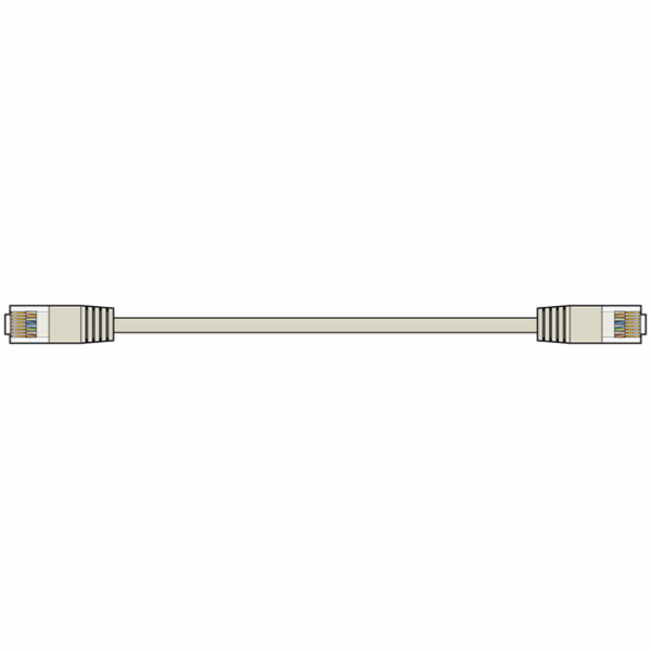 AV:link kabel U/UTP 1x RJ45 samec - 1x RJ45 samec, šedý, 3m
