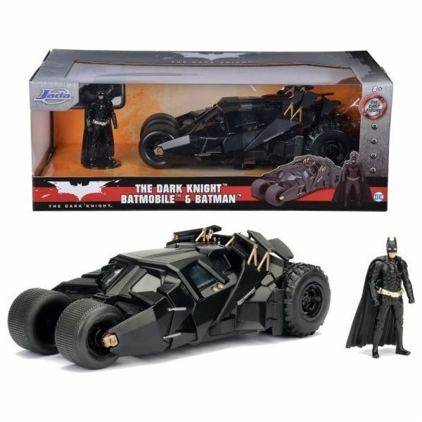 Jada Batman The Dark Knight Batmobil 1:24 + Batman 253215005