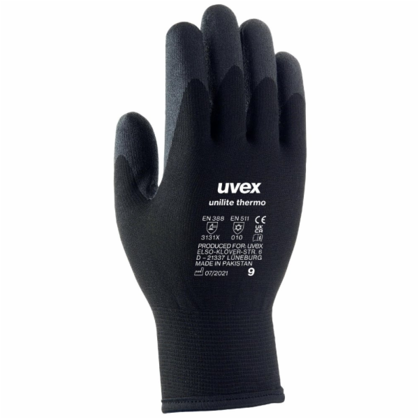 UVEX Rukavice Unilite thermo vel. 9 /přesné mechanické práce /suché a mírne vlhké prostředí /vysoká citlivost