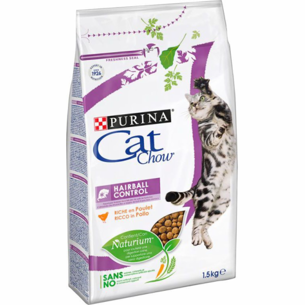 Purina CAT CHOW HAIRBALL CONTROLL cats dry food 1.5 kg Adult Chicken