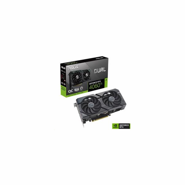 ASUS VGA NVIDIA GeForce DUAL RTX 4060 Ti 16G OC Edition, RTX 4060 Ti, 16GB GDDR6, 3xDP, 1xHDMI