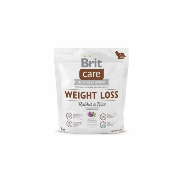 BRIT Care Weight Loss Rabbit & Rice, granule pro psy, 1kg
