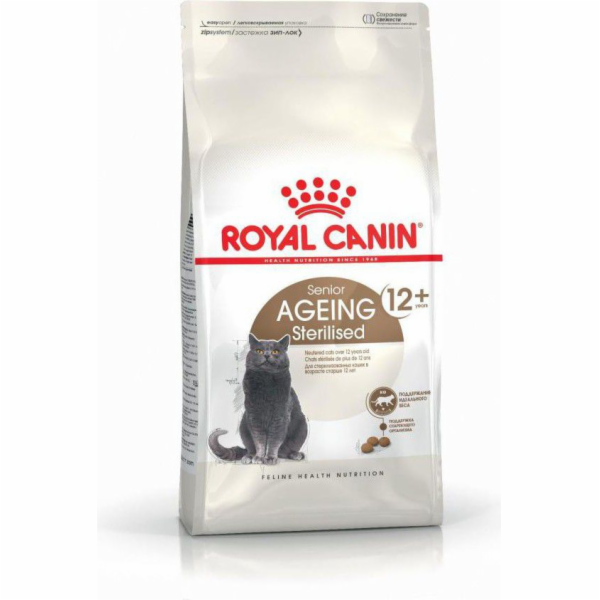 Royal Canin Senior Ageing Sterilised 12+ dry cat food Corn Poultry Vegetable 2 kg