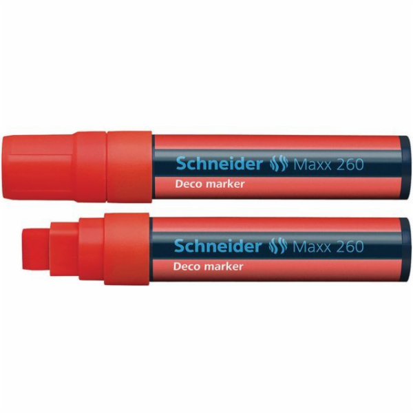 SCHNEIDER Křídový popisovač "Maxx 260", červená, 2-15mm, tekutý