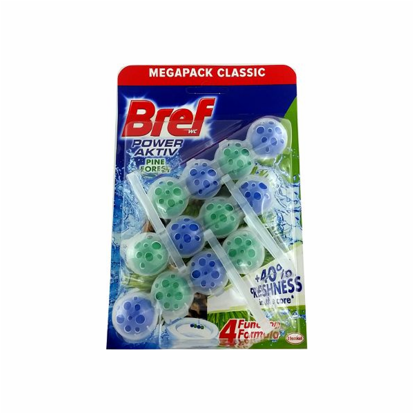 Bref WC blok Power Aktiv Pine 3x50g