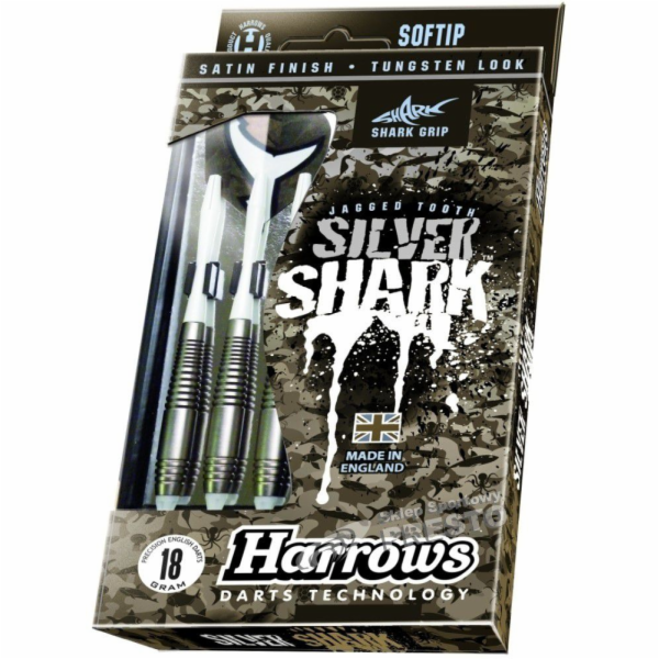 Šipky HARROWS SOFT SILVER SHARK 18g