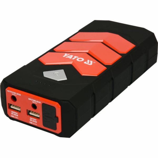 Car jump starter YATO YT-83081 car power bank 9000 mAh 9000 mAh Black Orange