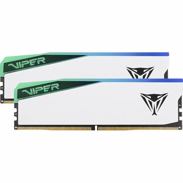 PATRIOT PVER564G62C42KW PATRIOT VIPER ELITE 5 WHITE RGB 64GB DDR5 6200MHz / DIMM / CL42 / Kit 2x 32GB