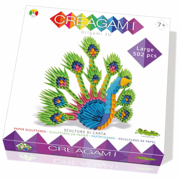Creagami Origami 3D Peacock 502 Pieces
