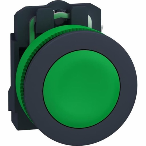 Ploché plastové tlačítko Harmony XB5. Green FI30 nepřirozený automatický návrat 1Z XB5FA31