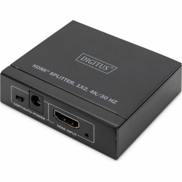 digitus dS-45340 DIGITUS 4K HDMI Splitter, 1x2 4K/30Hz, černá