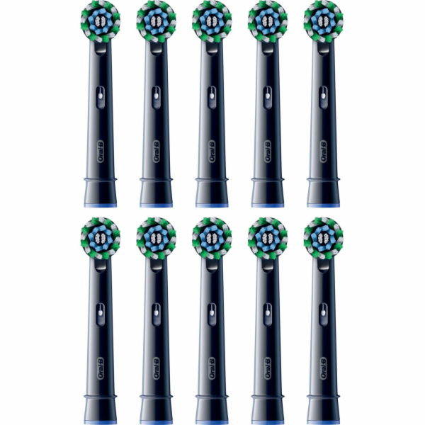 Oral-B Toothbrush heads black Pro CrossAction 10 pcs