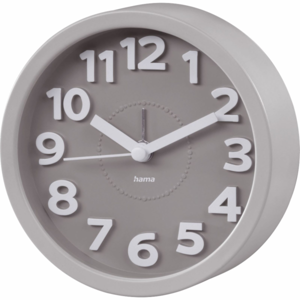 Hama Alarm Clock Retro, round Taupe, silent 186324