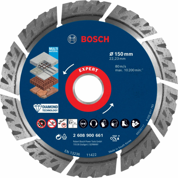 Bosch EXPERT Multi Material Diamant 150x22.23x2.4x12