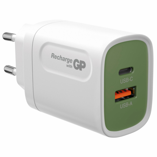 GP 20W USB-A & USB-C Charger incl. Adapter for EU,CN and UK