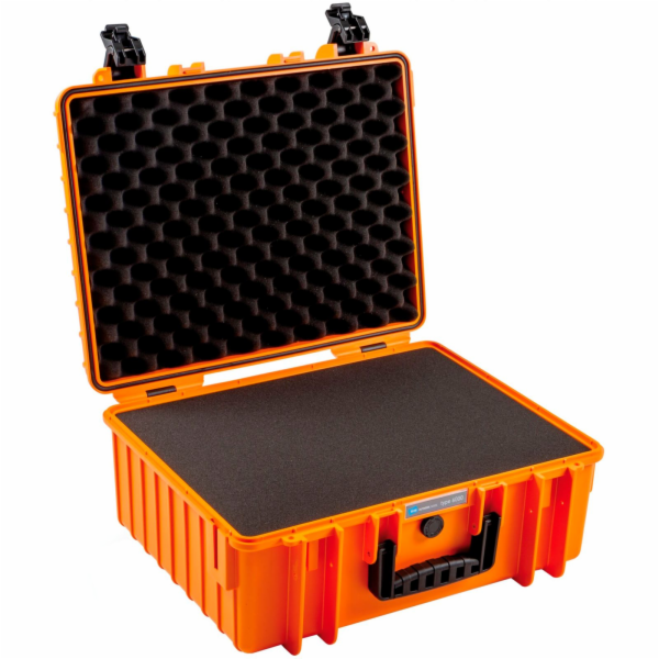 B&W outdoor kufr 6000 oranzový s predrezanou výstelkou (SI)