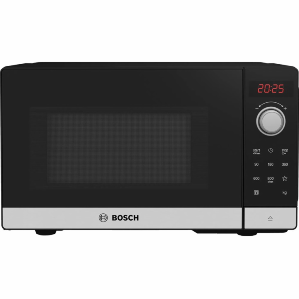 Bosch Serie 2 FFL023MS2 microwave Countertop Solo microwave 20 L 800 W Black Stainless steel