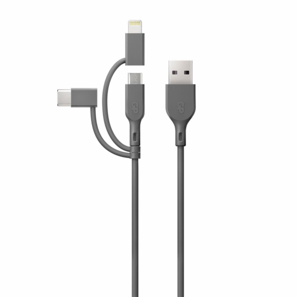 GP CY1N Lade & Sync kabel 1m 3in1 USB-A na Micro/USB-C/Light