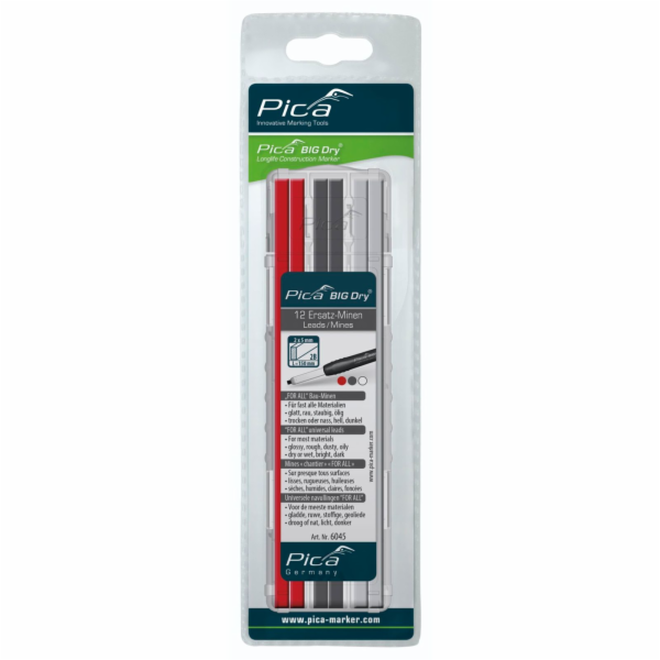 Pica BIG DRY Refills FOR ALL Red/Graphite/White - SB