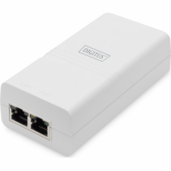 DIGITUS Gigabit Ethernet PoE Injektor, 802.3af, white 802.3af, 15,4 W small housing, white