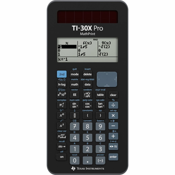 Texas Instruments TI 30X Pro MathPrint Školní kalkulačka