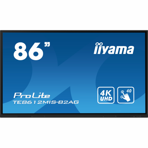 86" iiyama TE8612MIS-B2AG: VA,4K,USB-C,40P