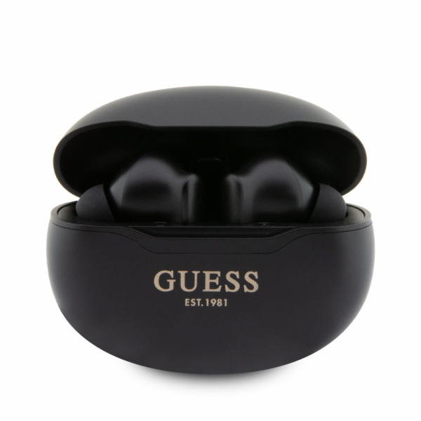 Guess True Wireless Metalic Finish BT5.3 6H Stereo Earphones Black Nové